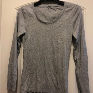Gray Fitted Tommy Hilfiger Top